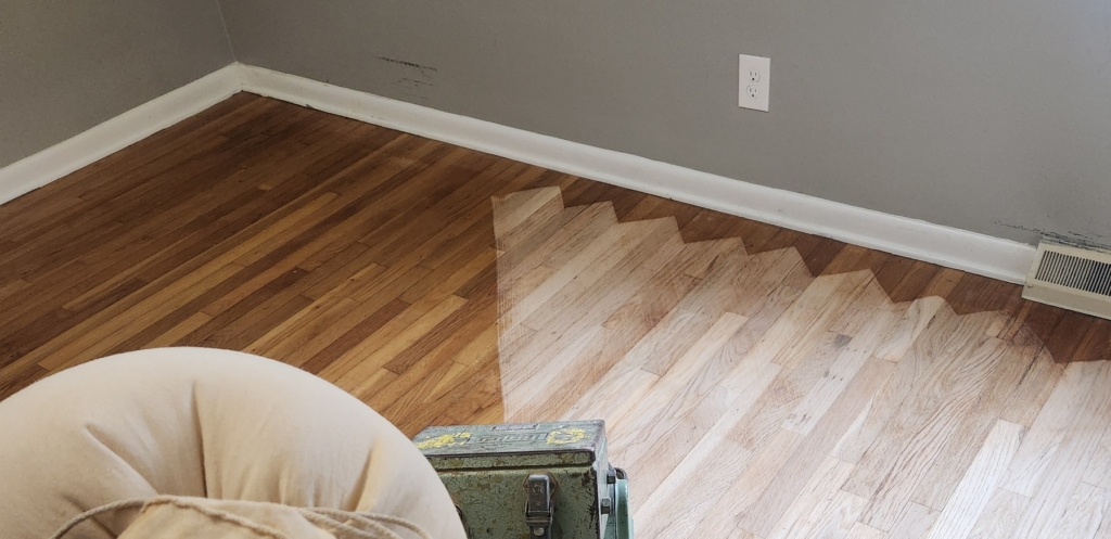 Harwood Floor Sanding prep work